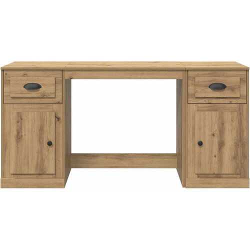  Stol s ormarom s ladicama Umjetnički hrast 154,5 x 50 x 75 cm Slike