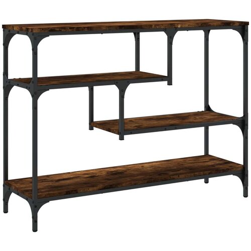  Konzolni stol boja hrasta 100x30x75 cm od konstruiranog drva Slike