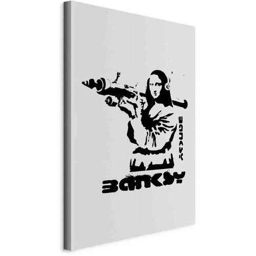  Slika - Contrast Duel (1-part) - Banksy on Mural with Mona Lisa 60x90 Na talijanskom platnu Cijene