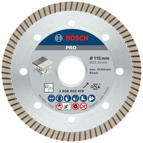 Bosch Dijamantska rezna ploča PRO Ceramic za male ugaone brusilice, otvor 22,23mm 2608602478 Cene