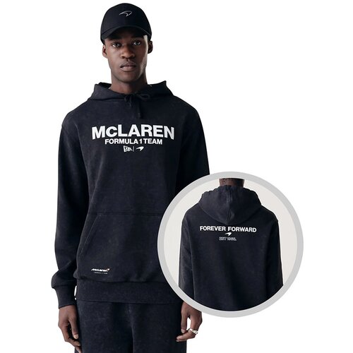 New Era McLaren Racing Washed Pack Black Oversized pulover s kapuco Cene