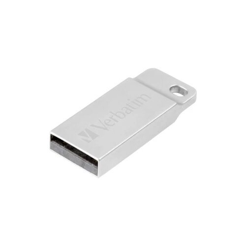 Verbatim Metall-Geh&amp;auml;use USB Stick 32 GB Srebrna 98749 USB 2.0 Slike
