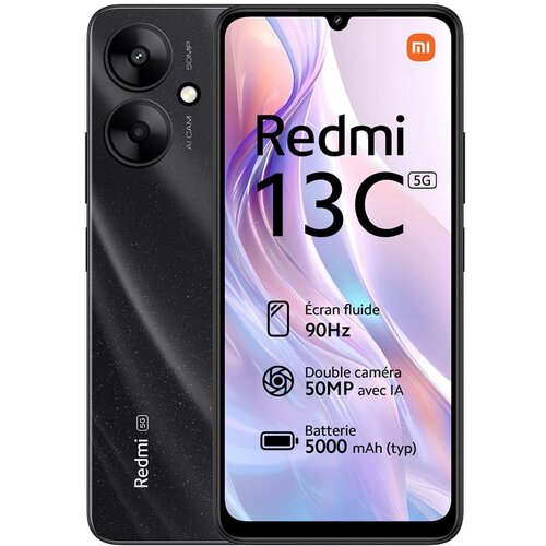 Xiaomi refabrikovani mobilni telefon redmi 13C 4G, 6.74", 1600 x 720, 90 hz, 50 mp, 8 mp, 4/128GB, crni Cene