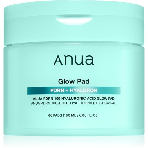 Anua PDRN 100 Hyaluronic Acid Glow Pad blazinice natopljene tonerom za hidrataciju i zatezanje kože 60 kom Slike