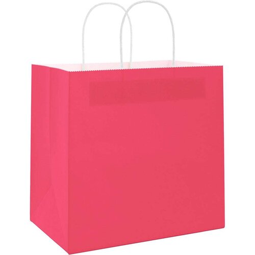  Papirnate vrečke 250 kosov z ročaji roza 54x15x49 cm, (5000160936) Slike