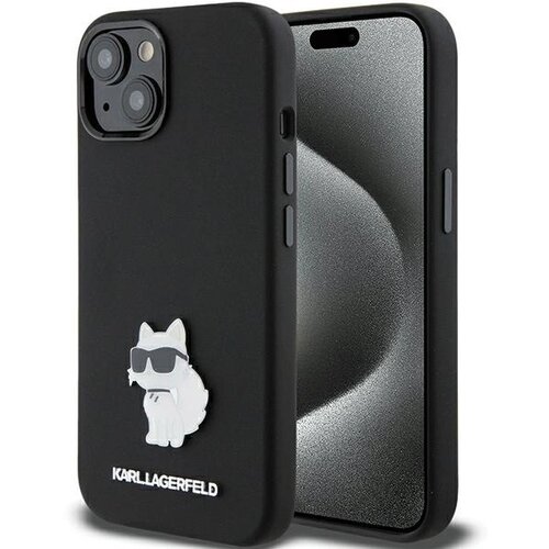 Karl Lagerfeld SILIKONSKI OVITEK CHOUPETTE ZA IPHONE 15 PLUS ČRN, (21898176) Cene