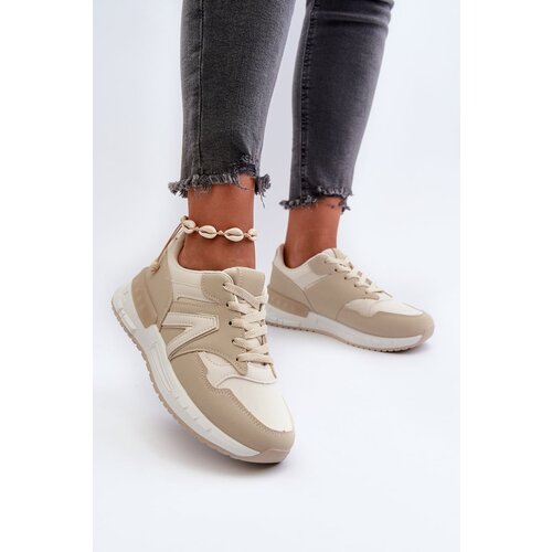 Kesi Women's eco leather sneakers beige Vinelli Cene