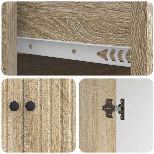  Kreveta Hrast sonoma 66 x 34,5 x 90 cm Konstruirano drvo Slike