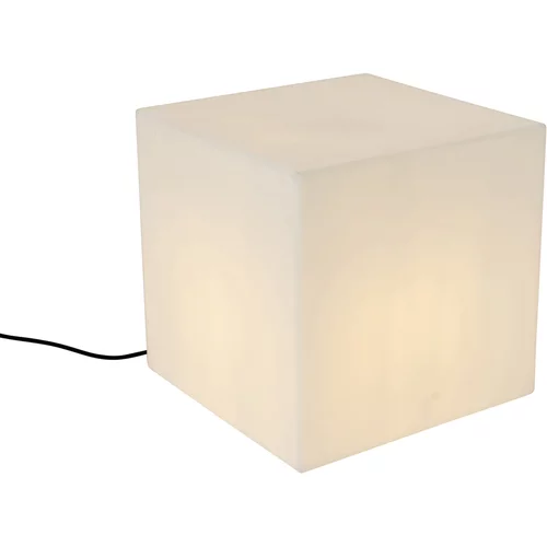 QAZQA Moderna zunanja svetilka bela 38 cm kvadratna IP44 - Nura