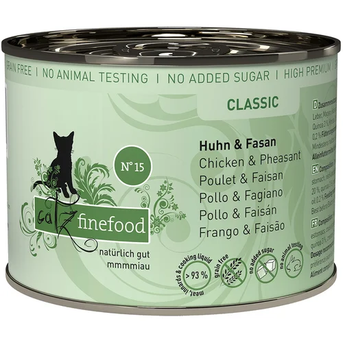 catz finefood pločevinka 6 x 200 g - Piščanec & fazan