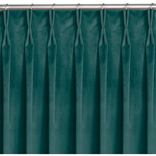  Curtain VILA color maritime style classic flex 9.5 cm with double pleat velvet 200x175 HOMEDE Slike