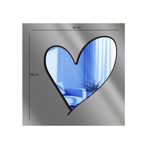 Wallxpert Zidno ogledalo Ozgl517, 43x48 cm, Plavo Slike