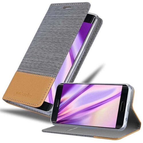 Cadorabo Ohi&scaron;je, združljiv s Huawei v svetlo sivo rjavi barvi - za&scaron;čitni pokrov z magnetnim zapiranjem, stoječo funkcijo in režo za kartico, (20568720) Cene