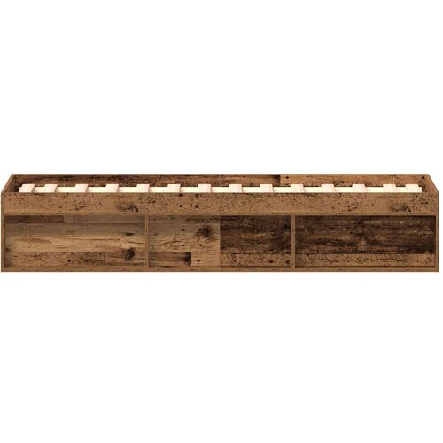 VidaXL Okvir kreveta bez madraca staro drvo 90x200 cm Slike
