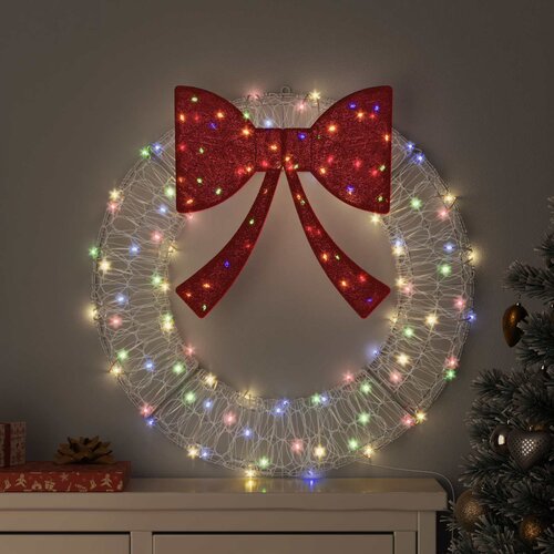  Vijenac s 60 LED svjetlima &Scaron;areni 76 x 76 x 8,5 cm Akril Cijene