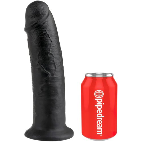 Tonga 10 - velik dildo z objemko (25 cm) - črn Cene
