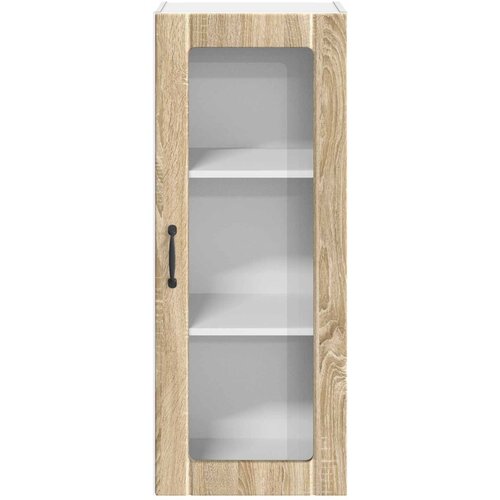  Zidni stakleni ormarić Lucca Hrast sonoma 40 x 31 x 100 cm Slike