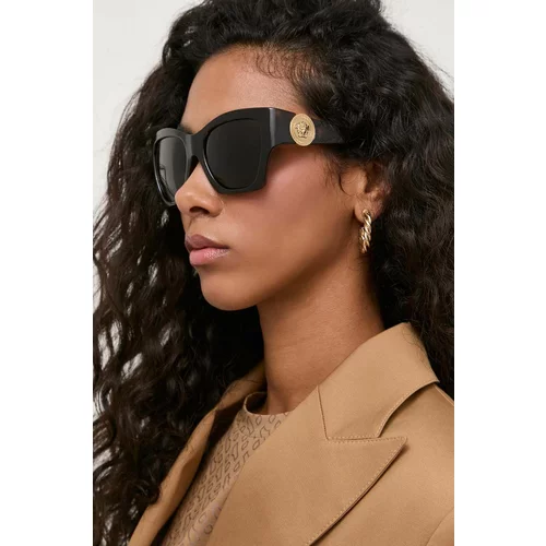 Versace Sončna očala ženski, rjava barva