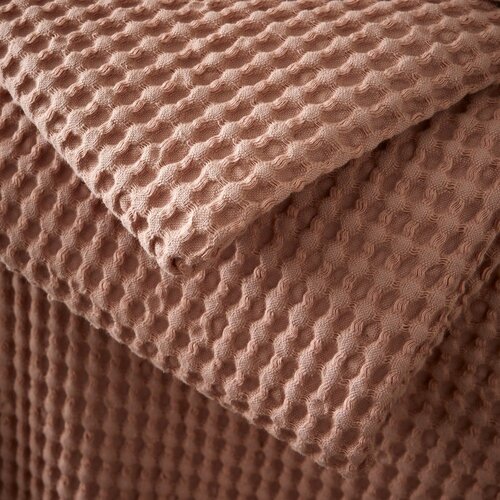 Pineapple Elephant Pra&amp;scaron;no rožnata bombažna odeja 150x200 cm Jaipur Chunky Waffle &amp;ndash; Slike