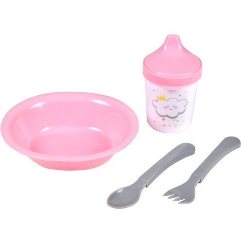 Bébé Douceur Plastičen otroški set posode 4 ks Cloud – Cene