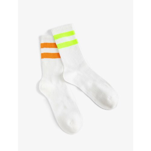Koton Set of 2 Tennis Socks Striped Patterned Cene