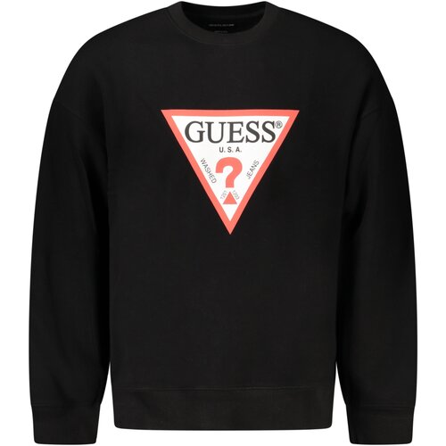 Guess Jeans SWEATSHIRT WITHOUT ZIP MEN BLACK Slike