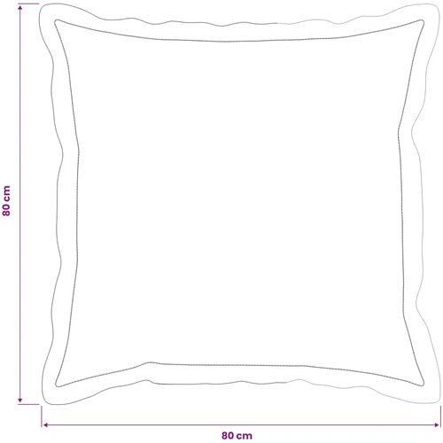  Presvlaka za jastuk 2 kom. HOUTEN Mornarsko plava 80 x 80 cm - Modra 80 x 80 cm 2 Cijene