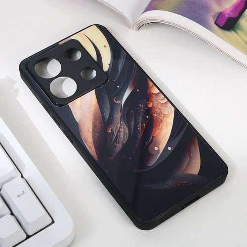 Torbica abstract za xiaomi redmi note 13 pro 5G crna Slike