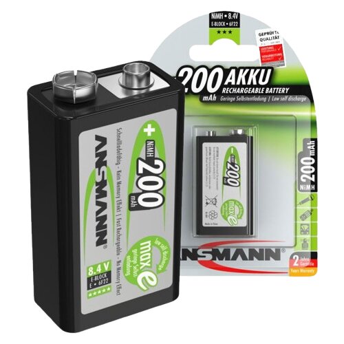 Ansmann Punjiva baterija NiMH, Block, maxE, 200mAh, 9V Cene