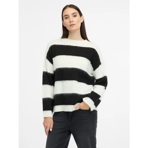 Orsay Black striped women's sweater - Women's