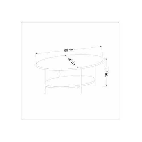 Hanah home Club sto Elis, 90x36x60 cm, krem Cene