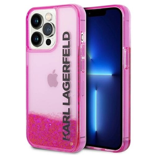 Karl Lagerfeld OVITEK PODOLŽEK LIQUID GLITTER ZA IPHONE 14 PRO ROZA, (21897387) Cene