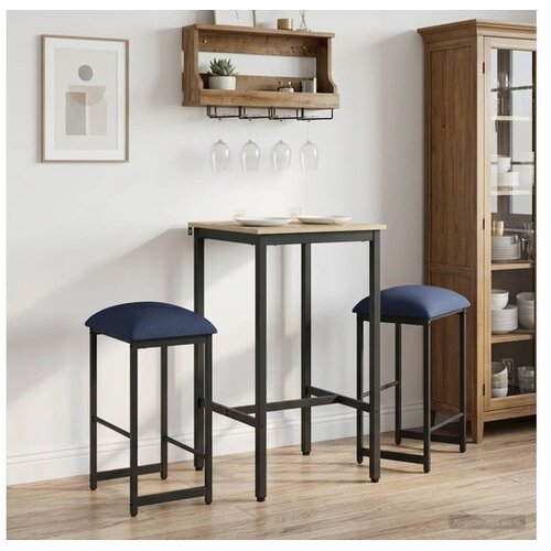 vidaXL Barska stolica 2 kom. Plava 40 x 32 x 64 cm Konstruirano drvo - Plava 2 40 x 32 x 64 cm Cene