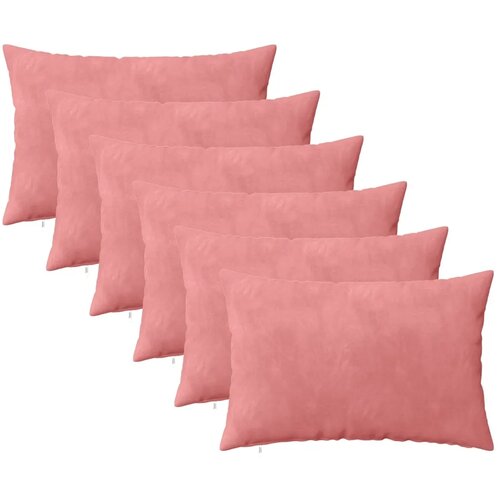  Presvlaka za jastuk 6 pcs HEERLEN Ružičasta 50 x 75 cm Bar&amp;scaron;un - Ružičasta 50 x 75 cm 6 Slike