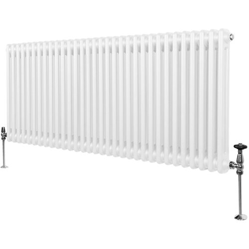 Monster tradicionalni radiator z 2 stolpcema - 600 x 1462 mm - bel, (21569786) Slike