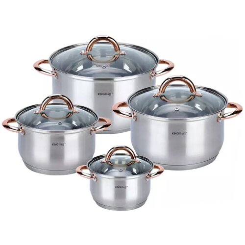 Shumee jekleni lončki 8 element kinghoff rosegold KH-1763, (21385518) Slike