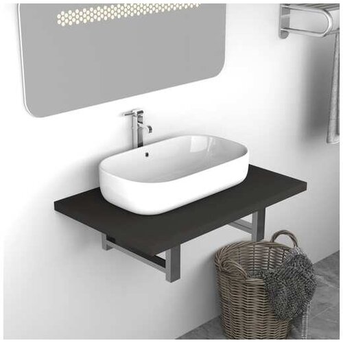 VidaXL Kopalni&amp;scaron;ko pohi&amp;scaron;tvo sive barve 60x40x16,3 cm Slike