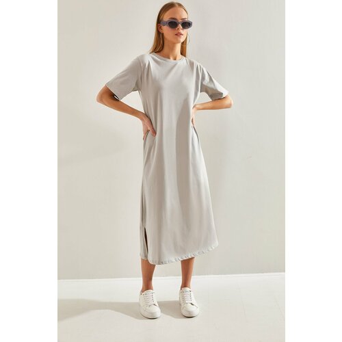 Bianco Lucci Women's Basic Long Dress Slike