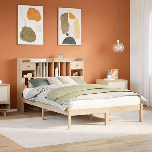  Krevet s regalom za knjige bez madraca 160x200 cm od borovine Cene
