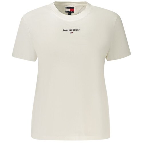 Tommy Hilfiger ženska majica kratkih rukava s vezenim logom bijela Slike