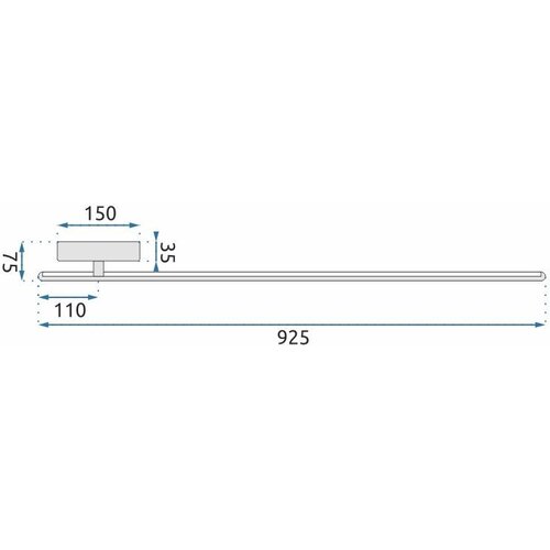 Toolight LED ZIDNA SVJETILJKA NEUTRALNA 12W 92CM APP584-1W Slike