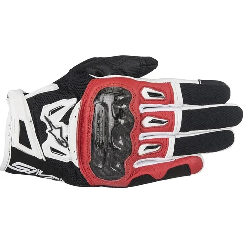 Alpinestars SMX-2 Air Carbon V2 Gloves Black/Red/White L Motoristične rokavice