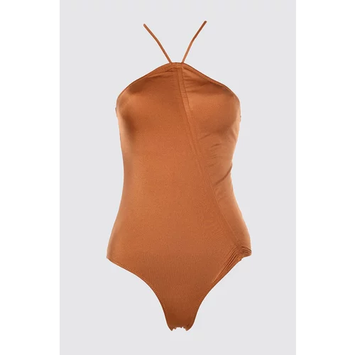 Trendyol Copper Ruffle Detailed Swimsuit