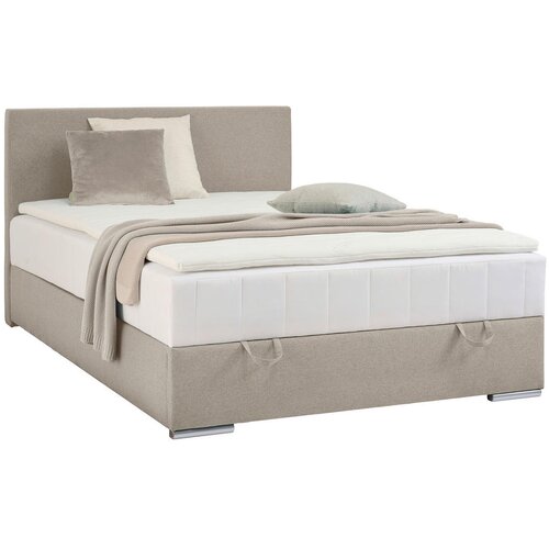 CARRYHOME POSTELJA Z VZMETNICO 120 cm x 200 cm , tekstil peščene barve Cene