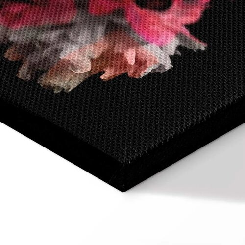  Slika - Peony Charm (1-part) - Colorful Bouquet on Black Background 40x60 Slike