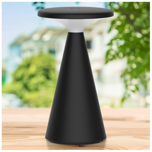  LED prigu&scaron;iva stona lampa PAROS, 1,8 W/5 V USB, 1800 mAh, IP44, crna Cene