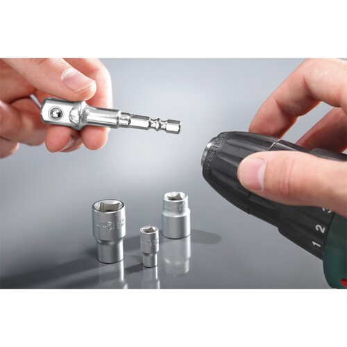 KWB Set adaptera 1/4&amp;quot; na 1/4&amp;quot;, 3/8&amp;quot; i 1/2&amp;quot;, 3 kom, 105310 Slike