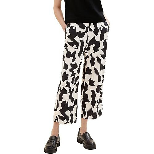 Tom Tailor 1036866 ženske pantalone, crno-bele Cene