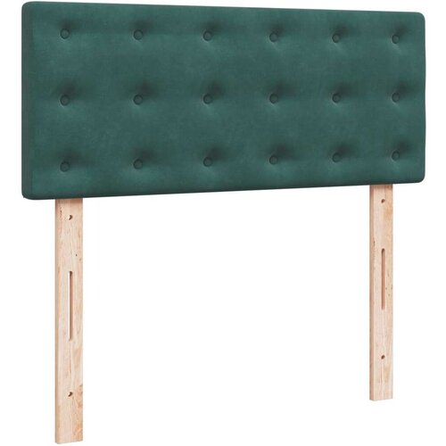 VidaXL box spring krevet s madracem tamnozeleni 120x200 cm bar&amp;scaron;unasti Slike