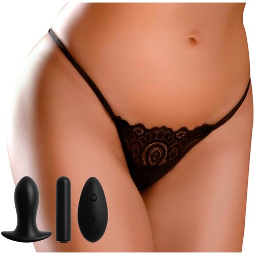 HookUp Panties Remote Lace Peek-a-Boo Black XL/XXL Cijene